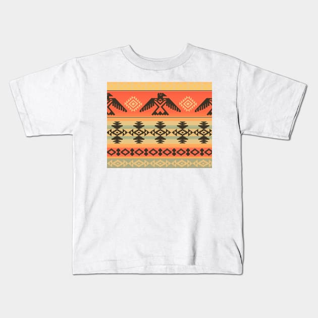 The Desert Eagle | Native American Pattern Kids T-Shirt by wildtribe